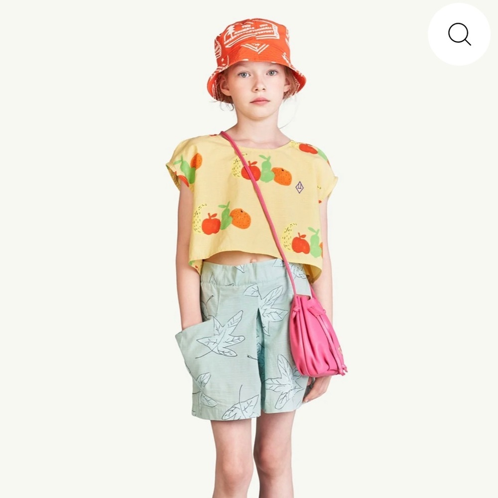 The Animals Observatory blue leaves monkey shorts